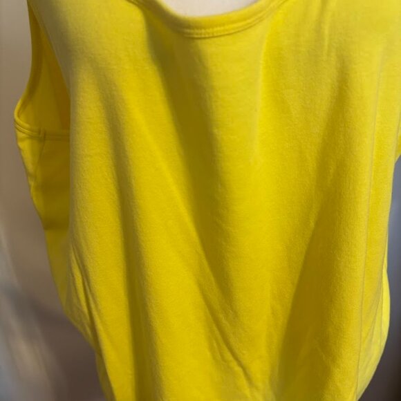 NWOT TALBOTS Yellow Color Stretch Weekend Tank Top (93% Cotton/7% Spandex) - 3x - Picture 13 of 16